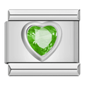 Green Gem Heart